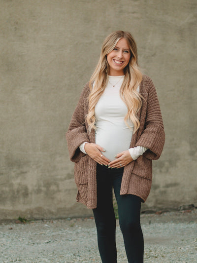 Claire Chocolate Long Sleeve Cardigan