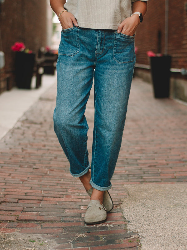 Judy Blue High Rise Barrel Jean