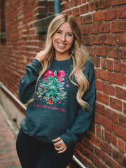 Charcoal O Come Let Us Adore Him Sweatshirt