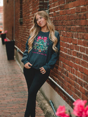 Charcoal O Come Let Us Adore Him Sweatshirt