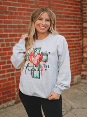 Ash Grey God Is Good All The Time Sweatshirt
