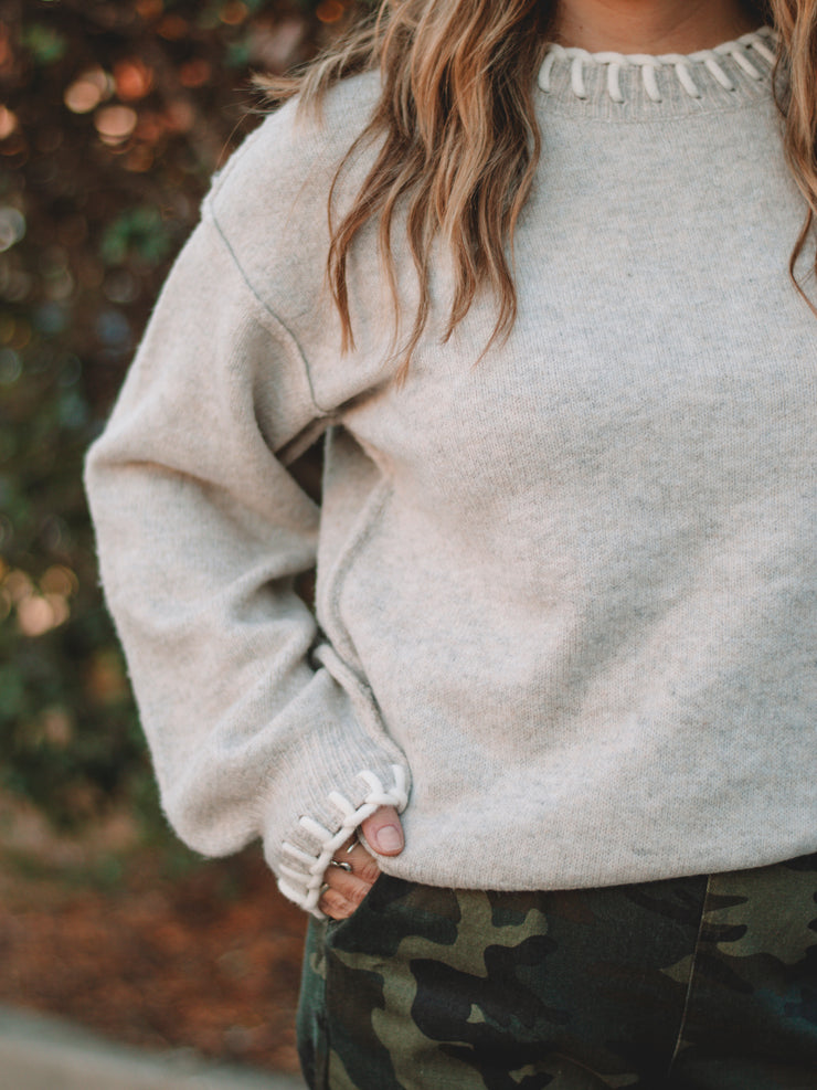 Jennifer Grey Long Sleeve Sweater