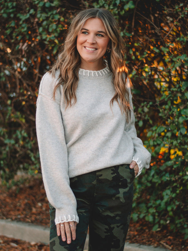 Jennifer Grey Long Sleeve Sweater