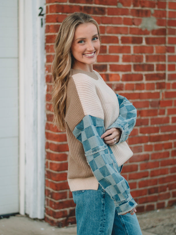 Macy Cream Long Sleeve Sweater