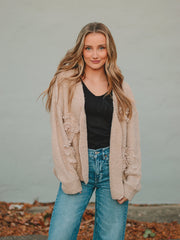 Bailey Khaki Cardigan