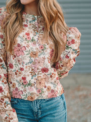 Carrie Rose Floral Print Cardigan