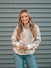 Regina Camo Half Zip Sweatshirt