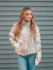 Regina Camo Half Zip Sweatshirt
