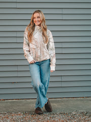 Regina Camo Half Zip Sweatshirt