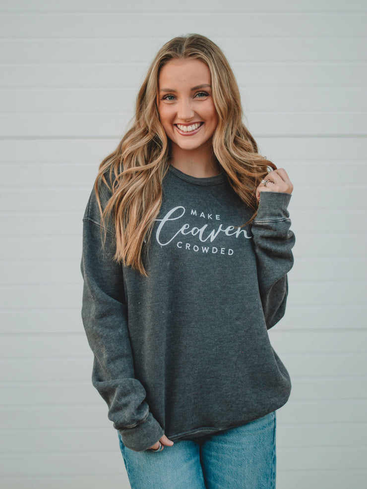 Mineral Black Make Heaven Crowed Sweatshirt