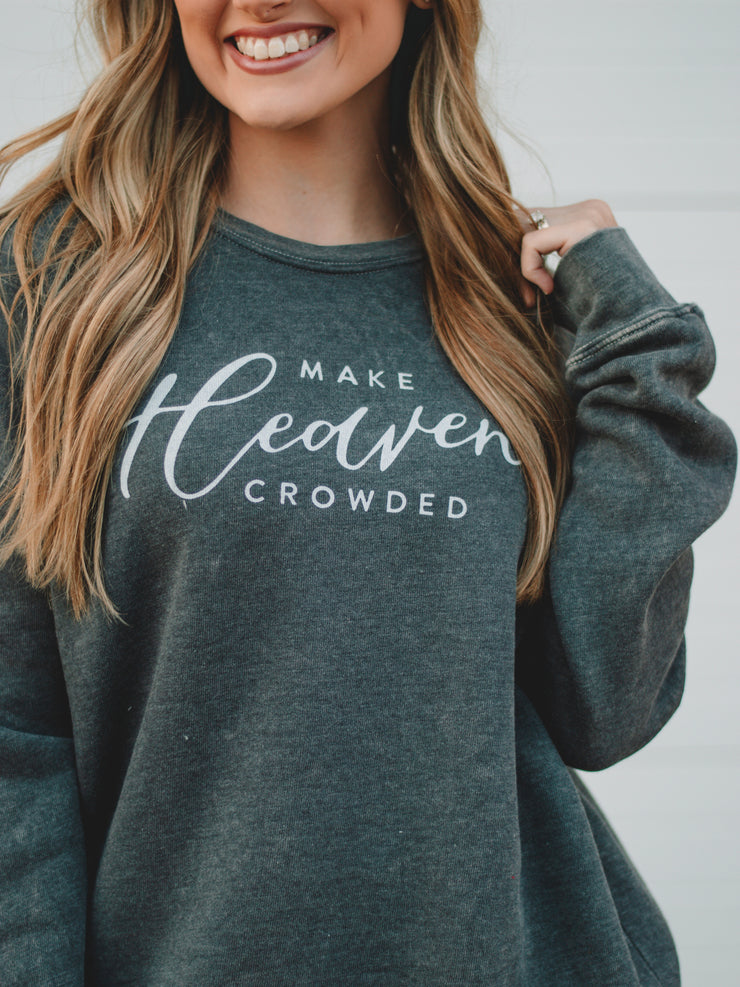 Mineral Black Make Heaven Crowed Sweatshirt