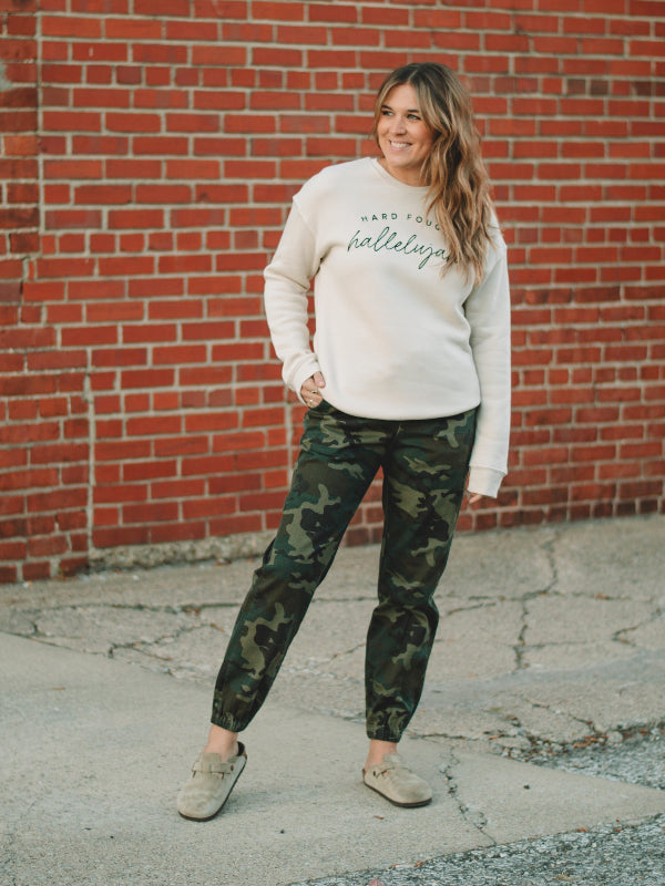 Heather Dust Hard Fought Hallelujah Sweatshirt