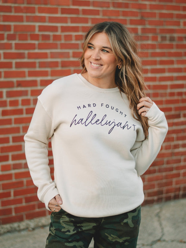Heather Dust Hard Fought Hallelujah Sweatshirt