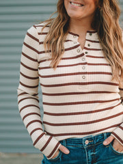 Charlotte Cream Long Sleeve Top