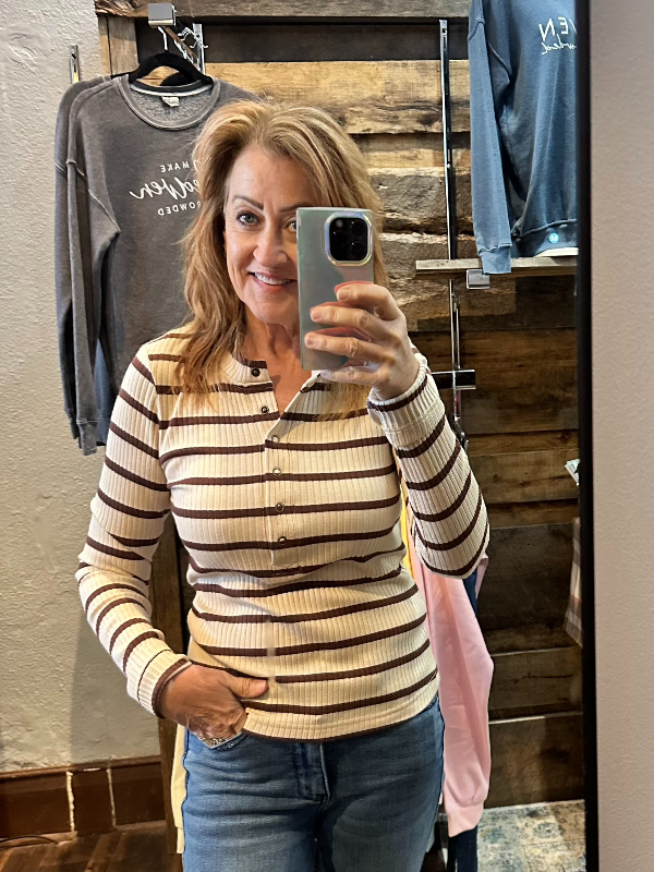 Charlotte Cream Long Sleeve Top