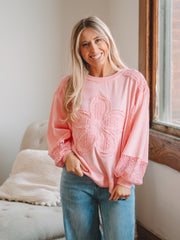 Barbara Blush Pink Long Sleeve Top