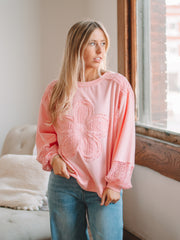 Barbara Blush Pink Long Sleeve Top