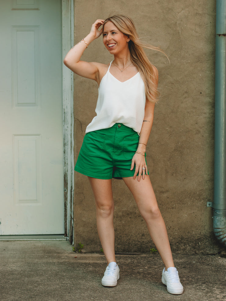 Zara Off White Adjustable Cami