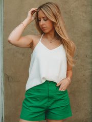 Zara Off White Adjustable Cami