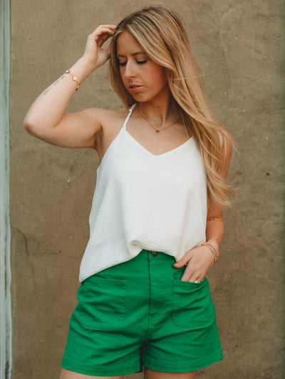 Zara Off White Adjustable Cami