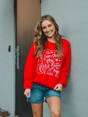 Red She Loves Jesus Sweatshirt