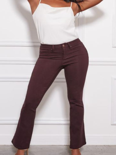 YMI Dark Berry Hyperstretch Bootcut Pant