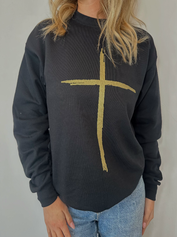 Gold Cross Sweatshirt