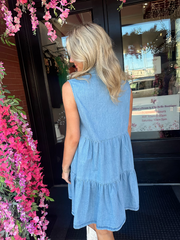 Dana Denim Sleeveless Dress FINAL SALE