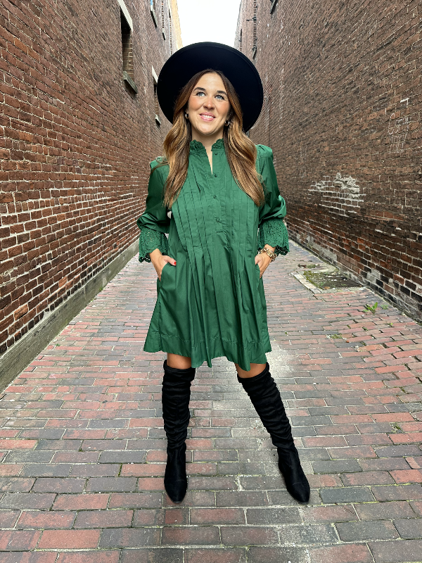 Liz Forest Green Midi Dress