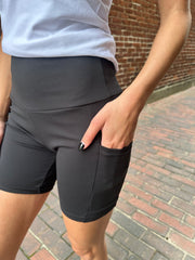Alicia Black 5inch Biker Shorts