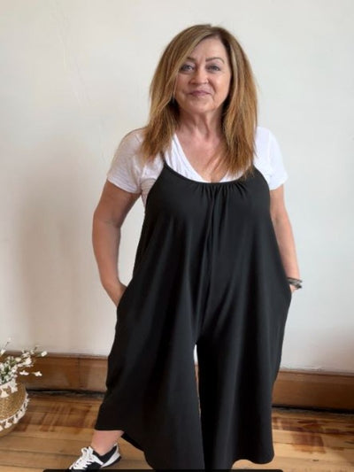 Lisa Black Baggie Romper
