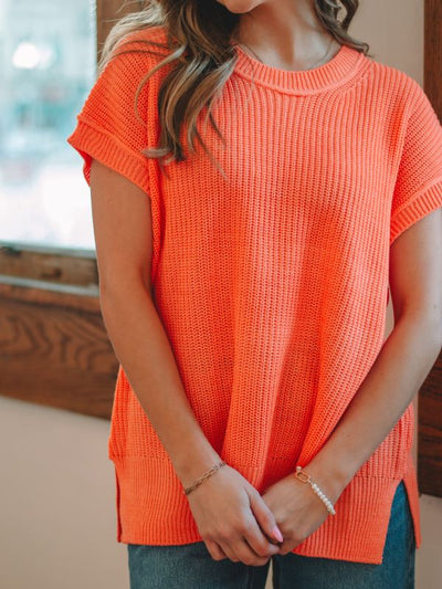 Samantha Coral Sweater Vest