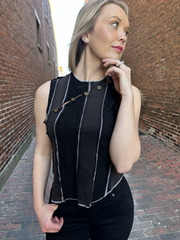 POL Black Grey Tank