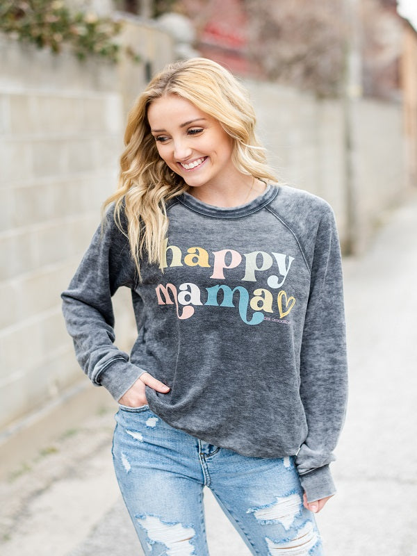 Happy Momma Grey Sweatshirt