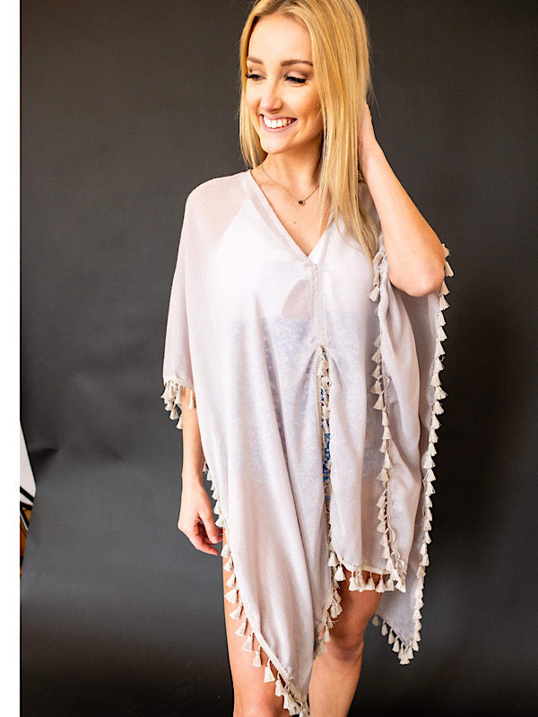 Taupe Swim Suit Cover Up